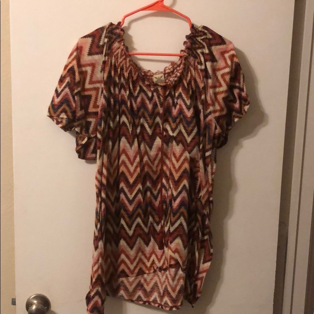 Orange dress top